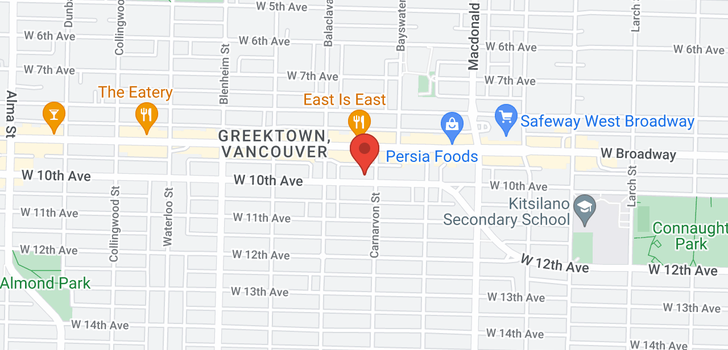 map of 3015 W 10TH AVENUE